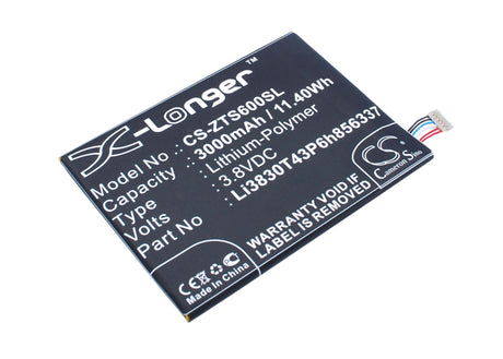 3.8V, Li-Polymer, 3000mAh, SmartPhone battery fits Blackberry, Zte, Bcc100-1, Aurora, Aurora 5.5, 11.4Wh Mobile, SmartPhone Cameron Sino Technology Limited (Smartphone)