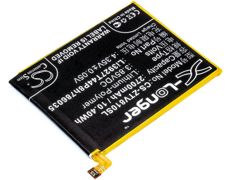 3.85V, Li-Polymer, 2700mAh, SmartPhone battery fits Zte, Li3927t44p8h786035, Blade V8, Bv0800, 10.4Wh Mobile, SmartPhone Cameron Sino Technology Limited (Smartphone)