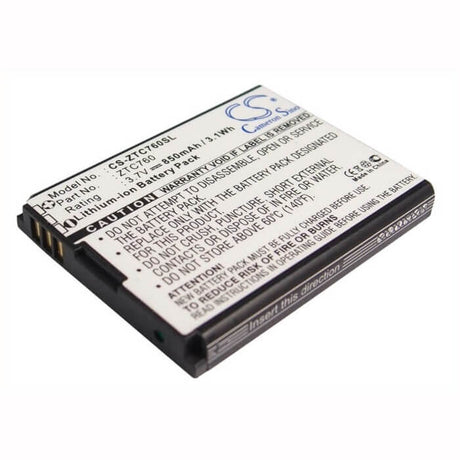 3.7V, Li-ion, 850mAh, SmartPhone battery fits Telstra, C76, 3.15Wh Mobile, SmartPhone Cameron Sino Technology Limited (Suspended)