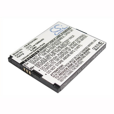 3.7V, Li-ion, 1200mAh, SmartPhone battery fits Cricket, Telstra, Zte, A410, A410, Calcomp A410, 4.44Wh Mobile, SmartPhone Cameron Sino Technology Limited (Smartphone)