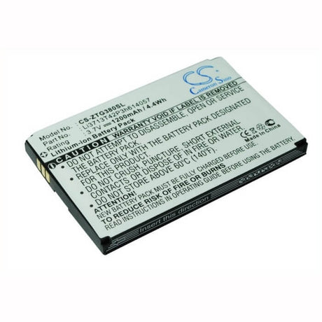 3.7V, Li-ion, 1200mAh, SmartPhone battery fits Telstra, Zte, Li3713t42p3h614057, F165, F165i, 4.44Wh Mobile, SmartPhone Cameron Sino Technology Limited (Smartphone)
