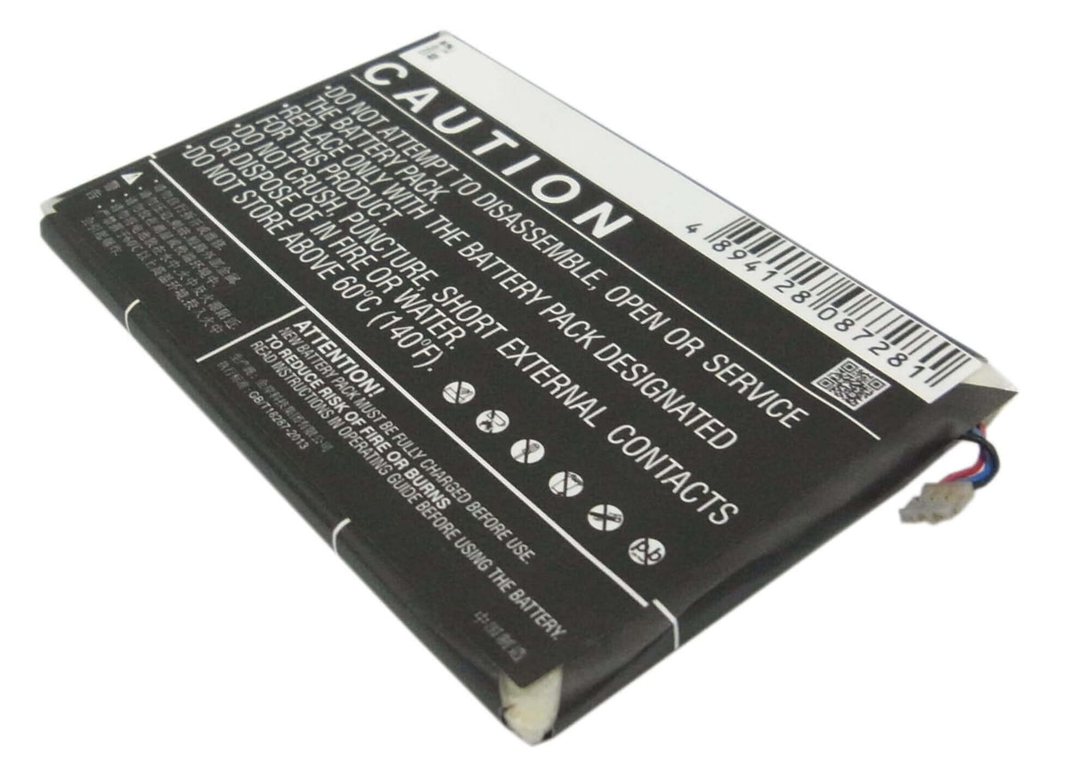 3.8V, Li-Polymer, 1750mAh, SmartPhone battery fits Net10, Zte, Li3817t43p3h724940, Ntzez753g3p5p, Paragon, 6.65Wh Mobile, SmartPhone Cameron Sino Technology Limited (Smartphone)
