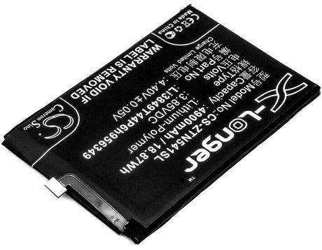 3.85V, Li-Polymer, 4900mAh, SmartPhone battery fits Zte, Nubia, Li3849t44p6h956349, N1, Nx541j, 18.87Wh Mobile, SmartPhone Cameron Sino Technology Limited (Smartphone)