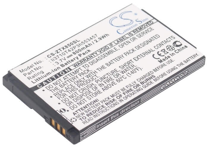 3.7V, Li-ion, 800mAh, SmartPhone battery fits Dell, Zte, T-mobile, 3 Skype, Vodafone, Telstra, Li3709t72p3h553447, S2x, 2.96Wh Mobile, SmartPhone Cameron Sino Technology Limited (Smartphone)
