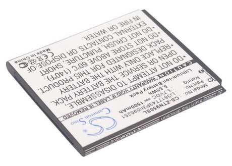 3.7V, Li-ion, 1500mAh, SmartPhone battery fits Zte, Li3716t42p3h595251, Blade L, Flash, 5.55Wh Mobile, SmartPhone Cameron Sino Technology Limited (Suspended)