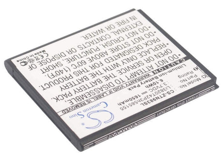 3.7V, Li-ion, 1650mAh, SmartPhone battery fits Zte, Li3820t42p3h585155, N983, Solar, 6.11Wh Mobile, SmartPhone Cameron Sino Technology Limited (Smartphone)