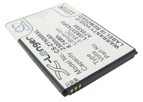 3.8V, Li-ion, 2300mAh, Hotspot battery fits At&t, Zte, T-mobile, Li3823t43p3h735350, Straight Talk, Z818g, 8.74Wh Hotspot Cameron Sino Technology Limited