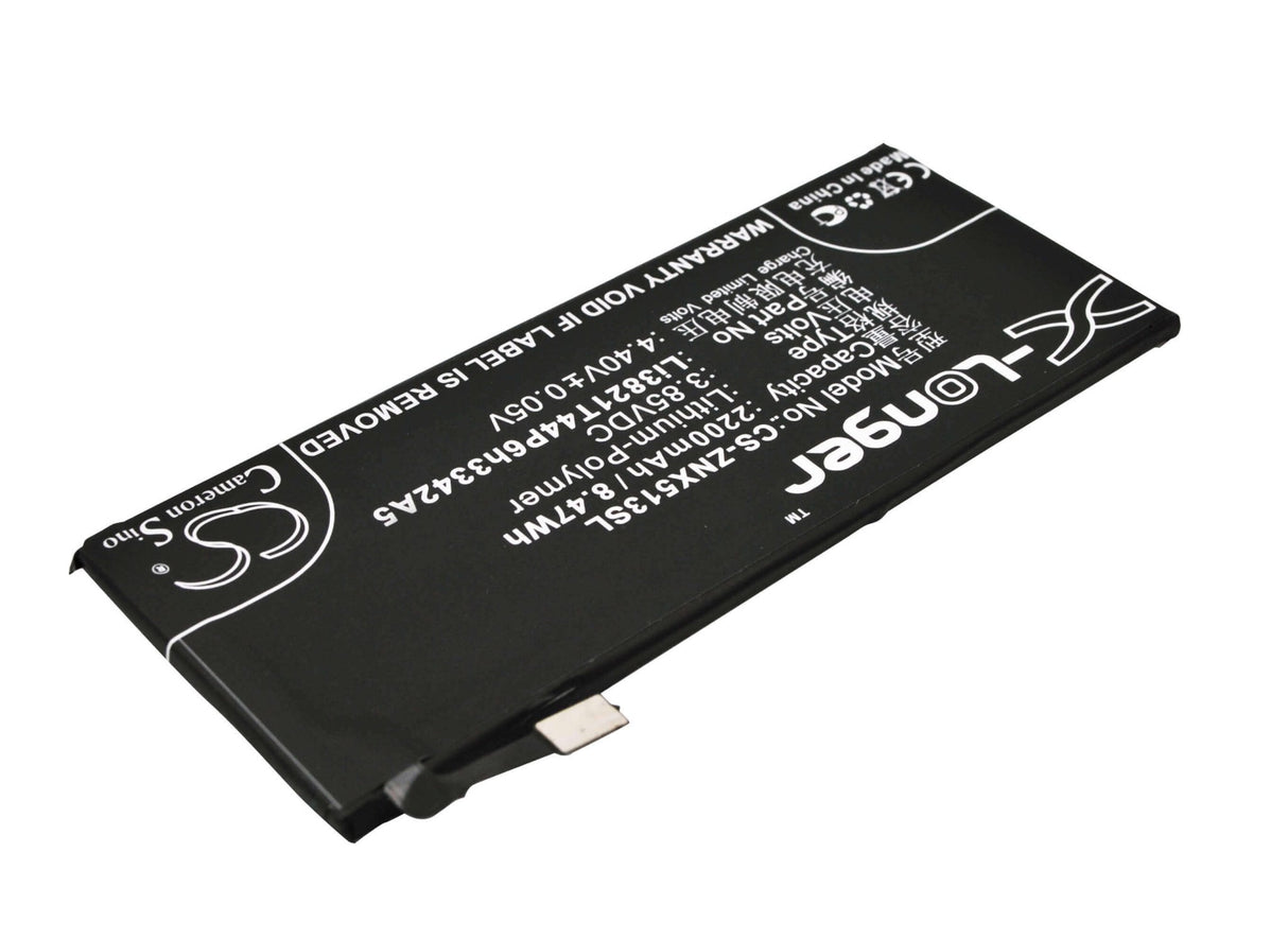 3.85V, Li-Polymer, 2200mAh, SmartPhone battery fits Zte, Li3821t44p6h3342a5, Nubia My Prague, Nubia Prague S, 8.47Wh Mobile, SmartPhone Cameron Sino Technology Limited (Suspended)