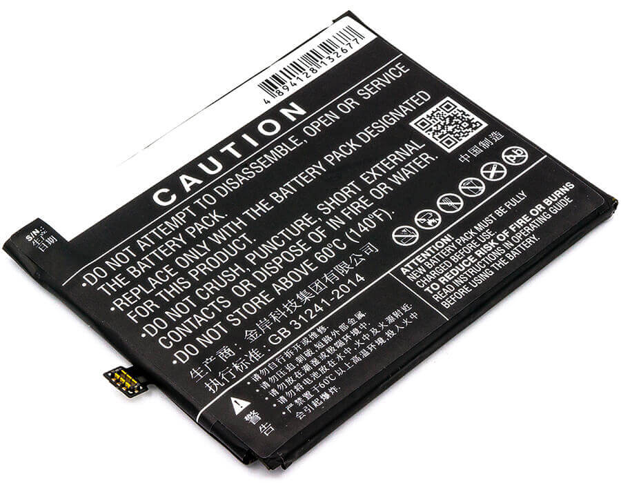 3.85V, Li-Polymer, 4900mAh, SmartPhone battery fits Zte, Nubia, Li3950t44p6h856751, N2, N2 Dual Sim, 18.87Wh Mobile, SmartPhone Cameron Sino Technology Limited (Smartphone)