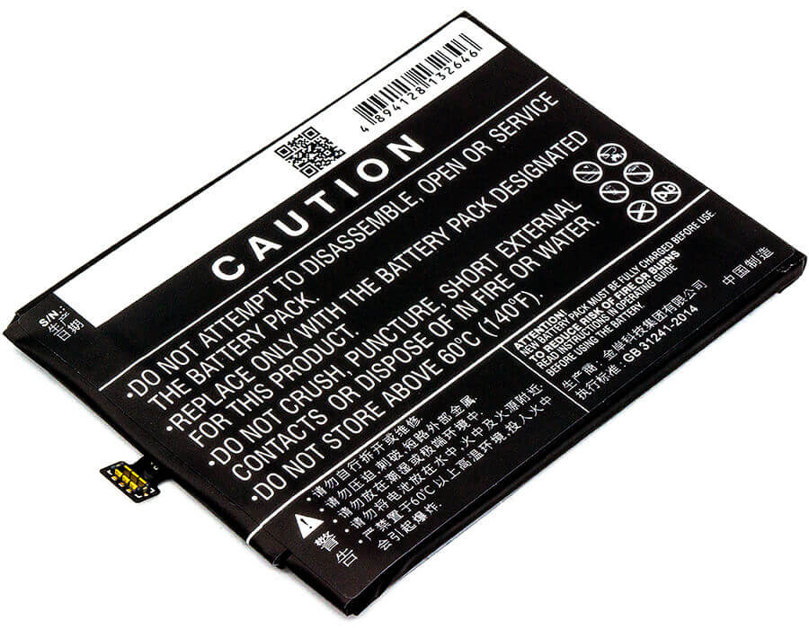 3.85V, Li-Polymer, 3100mAh, SmartPhone battery fits Zte, Li3932t44p6h806139, Nubia Z17, Nubia Z17 Dual Sim, 11.94Wh Mobile, SmartPhone Cameron Sino Technology Limited (Smartphone)