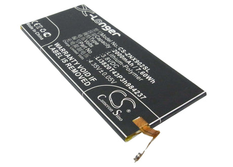 3.8V, Li-Polymer, 2000mAh, SmartPhone battery fits Zte, Li3820t43p3h984237, Nubia Z5 Mini, Nubia Z5s Mini, 7.6Wh Mobile, SmartPhone Cameron Sino Technology Limited (Suspended)