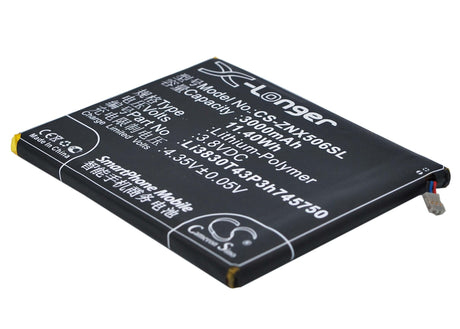 3.8V, Li-Polymer, 3000mAh, SmartPhone battery fits Zte, Li3830t43p3h745750, Nubia Z7, Nubia Z7 Dual Sim, 11.4Wh Mobile, SmartPhone Cameron Sino Technology Limited (Suspended)