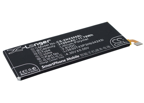 3.8V, Li-Polymer, 3100mAh, SmartPhone battery fits Zte, Li3803t43p3hb34243, Nubia Z7 Max, Nubia Z7 Max Dual Sim, 11.78Wh Mobile, SmartPhone Cameron Sino Technology Limited (Smartphone)
