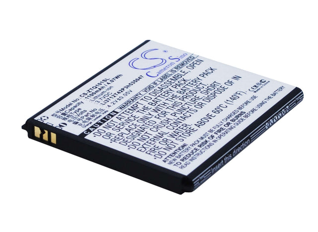 3.7V, Li-ion, 1100mAh, SmartPhone battery fits Zte, Li3712t42p3h535047, Q101t, 4.07Wh Mobile, SmartPhone Cameron Sino Technology Limited (Suspended)