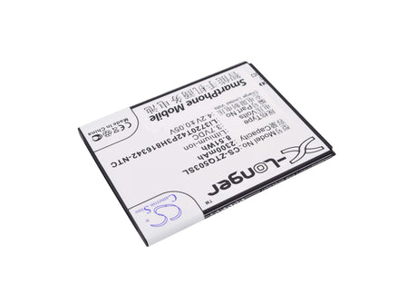 3.7V, Li-ion, 2300mAh, SmartPhone battery fits Zte, Li3720t42p3h816342, Q503c, Q503u, 8.51Wh Mobile, SmartPhone Cameron Sino Technology Limited (Suspended)