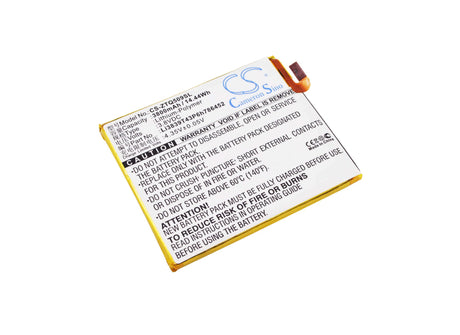 3.8V, Li-Polymer, 3800mAh, SmartPhone battery fits Zte, Li3839t43p6h786452, Q509t, Q509t Dual Sim Td-lte, 14.44Wh Mobile, SmartPhone Cameron Sino Technology Limited (Suspended)