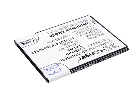3.8V, Li-ion, 2230mAh, SmartPhone battery fits Zte, Li3720t42p3h816342, N968, Q508, 8.47Wh Mobile, SmartPhone Cameron Sino Technology Limited (Smartphone)