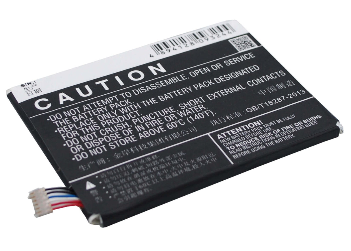 3.8V, Li-Polymer, 2500mAh, SmartPhone battery fits Telstra, Zte, Li3825t43p6h755543, T84, Tough Max, 9.5Wh Mobile, SmartPhone Cameron Sino Technology Limited (Smartphone)