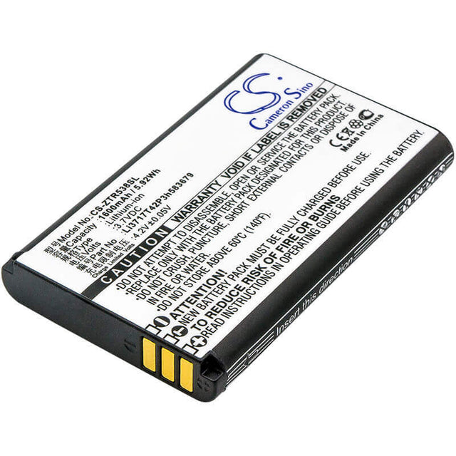 3.7V, Li-ion, 1600mAh, SmartPhone battery fits Zte, Li3717t42p3h583679, R538, 5.92Wh Mobile, SmartPhone Cameron Sino Technology Limited (Smartphone)