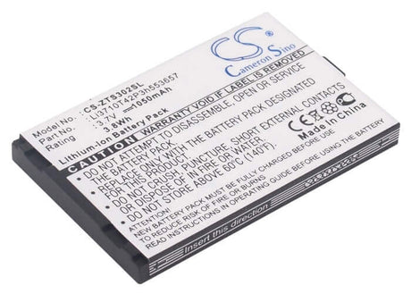 3.7V, Li-ion, 1050mAh, SmartPhone battery fits Capitel, Aligator, Zte, Myphone, Li3710t42p3h553657, A300, 3.89Wh Mobile, SmartPhone Cameron Sino Technology Limited (Smartphone)