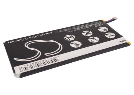 3.7V, Li-Polymer, 4000mAh, Tablet battery fits Zte, Li3740t42p5hc66050, P98t, T98, 14.80Wh Tablet Cameron Sino Technology Limited