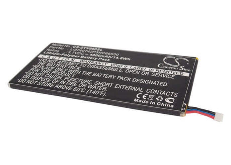 3.7V, Li-Polymer, 4000mAh, Tablet battery fits Zte, Li3740t42p5hc66050, P98t, T98, 14.80Wh Tablet Cameron Sino Technology Limited