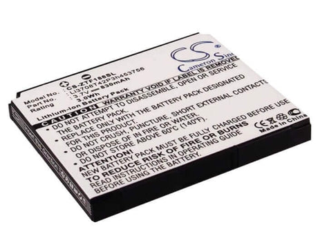 3.7V, Li-ion, 830mAh, SmartPhone battery fits Telstra, Verizon, Zte, Li3707t42p3h443747, Cranberry, F168, 3.07Wh Mobile, SmartPhone Cameron Sino Technology Limited (Smartphone)