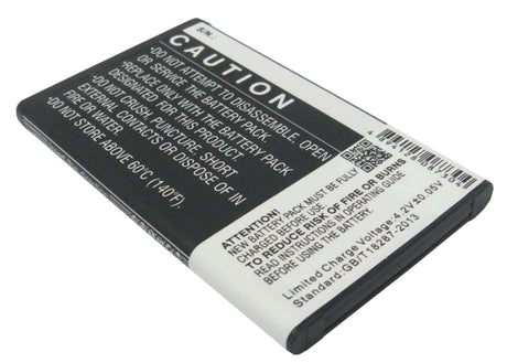 3.7V, Li-ion, 1200mAh, SmartPhone battery fits Zte, Li3710t42p3h623846, S207, U288, 4.44Wh Mobile, SmartPhone Cameron Sino Technology Limited (Smartphone)