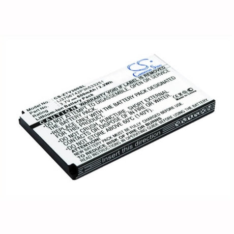 3.7V, Li-ion, 600mAh, SmartPhone battery fits Zte, Li3706t42p3h533251, V190, V260, 2.22Wh Mobile, SmartPhone Cameron Sino Technology Limited (Smartphone)