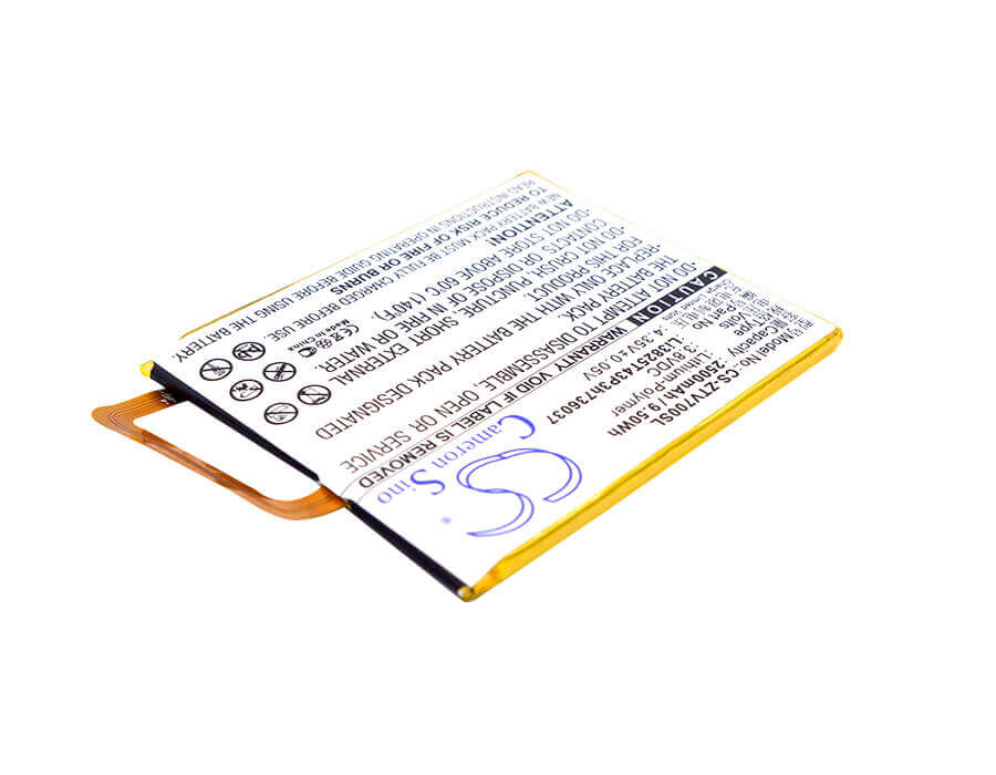 3.8V, Li-Polymer, 2500mAh, SmartPhone battery fits Zte, Li3825t43p3h736037, Blade A2, Blade V7, 9.5Wh Mobile, SmartPhone Cameron Sino Technology Limited (Smartphone)
