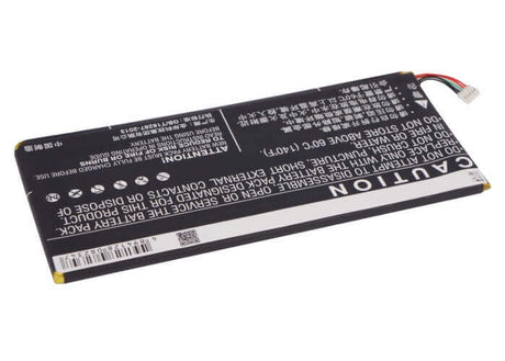 3.7V, Li-Polymer, 3400mAh, Tablet battery fits Zte, Li3734t42p5hc66045, V72, V72a, 12.58Wh Tablet Cameron Sino Technology Limited
