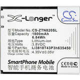 3.8V, Li-ion, 1800mAh, SmartPhone battery fits Zte, Li3818t43p3h635450, Obsidian, Z820, 6.84Wh Mobile, SmartPhone Cameron Sino Technology Limited (Smartphone)