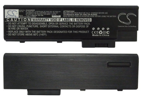 Black Battery For Acer Aspire 1640lc, Aspire 1691, Aspire 3002nwlci 14.8v, 4400mah - 65.12wh Notebook, Laptop Cameron Sino Technology Limited   