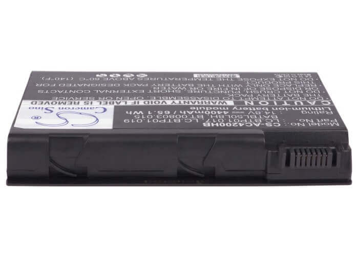 Black Battery For Acer Aspire 3100, Aspire 3103, Aspire 3103wlci 14.8v, 4400mah - 65.12wh Notebook, Laptop Cameron Sino Technology Limited   