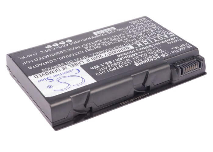 Black Battery For Acer Aspire 3100, Aspire 3103, Aspire 3103wlci 14.8v, 4400mah - 65.12wh Notebook, Laptop Cameron Sino Technology Limited   