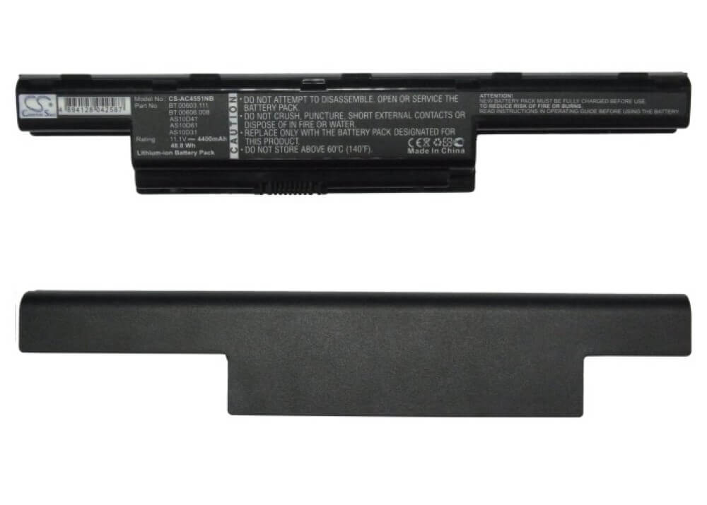 Black Battery For Acer Aspire 4333, Aspire 4339, Aspire 4349 11.1v, 4400mah - 48.84wh Notebook, Laptop Cameron Sino Technology Limited   