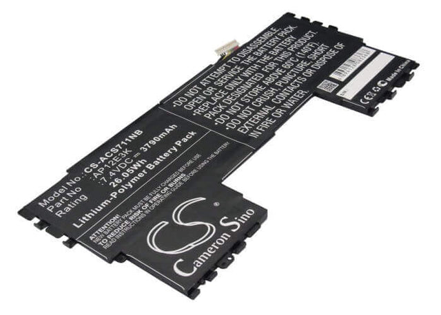 Black Battery For Acer Aspire Aspire S7 11", Aspire S7 Ultrabook Ips, Aspire S7-191 7.4v, 3790mah - 28.05wh Notebook, Laptop Cameron Sino Technology Limited   