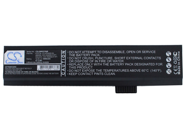 Black Battery For Acma Elite N223ii 10.8v, 4400mah - 47.52wh Batteries for Electronics Cameron Sino Technology Limited (Suspended)   