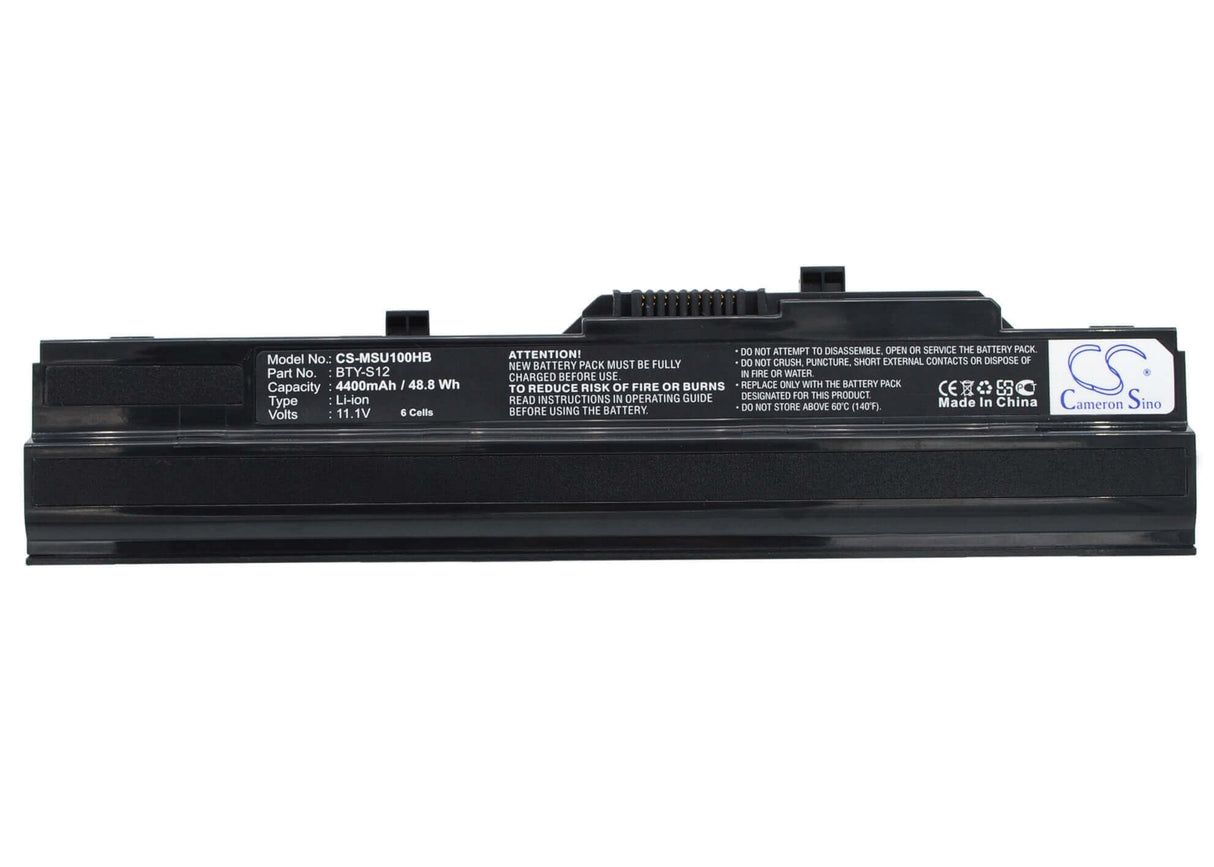 Black Battery For Advent 4211, 4212 11.1v, 4400mah - 48.84wh Notebook, Laptop Cameron Sino Technology Limited   