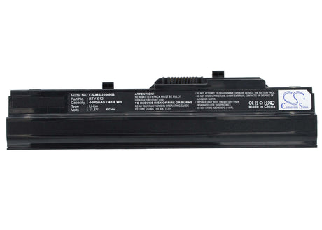 Black Battery For Advent 4211, 4212 11.1v, 4400mah - 48.84wh Notebook, Laptop Cameron Sino Technology Limited   