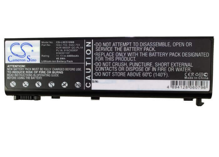 Black Battery For Advent 7201, 7211, 7301 11.1v, 4400mah - 48.84wh Notebook, Laptop Cameron Sino Technology Limited   