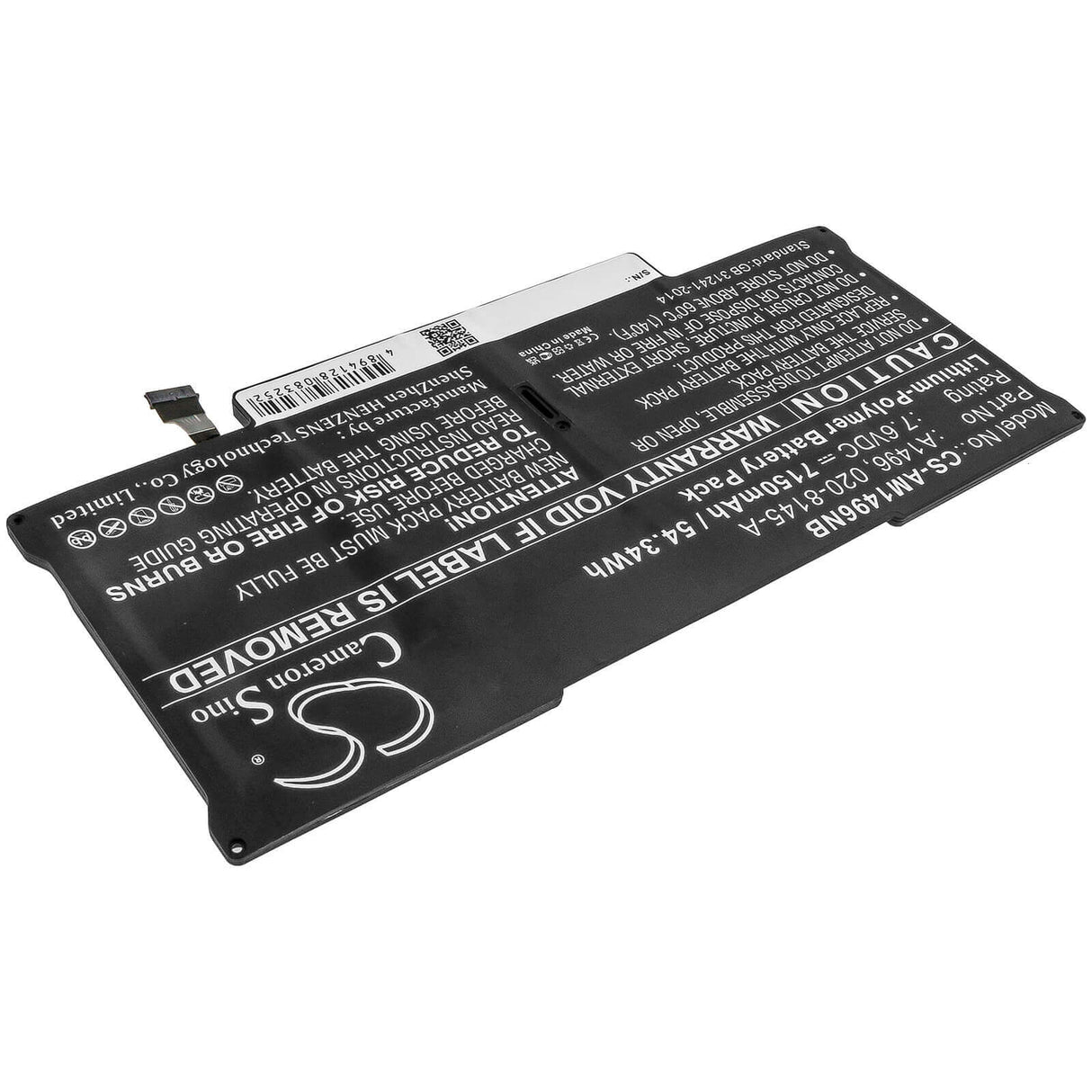 Notebook Battery For Apple Macbook Air 13" A1466 2013, Macbook Air Core I5 1.3 13" Mid-2013, Macbook Air Core I7 1.7 13" Mid-2013 7 Notebook, Laptop Cameron Sino Technology Limited