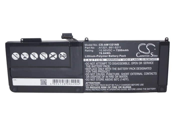 Notebook Battery For Apple Macbook Pro 15" A1321 Mc118ll/a 661-5476 Mb985ll/a Notebook, Laptop Cameron Sino Technology Limited