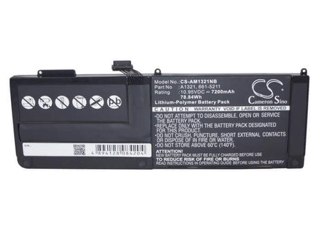 Notebook Battery For Apple Macbook Pro 15" A1321 Mc118ll/a 661-5476 Mb985ll/a Notebook, Laptop Cameron Sino Technology Limited