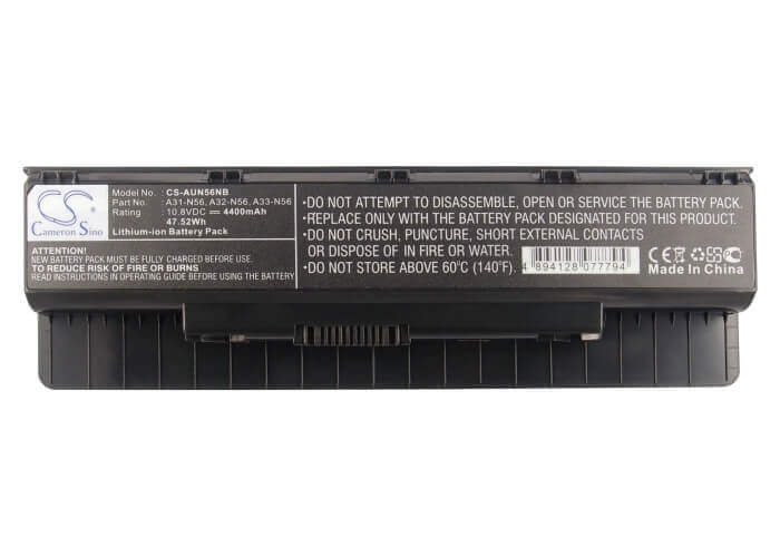 Notebook Battery For Asus N46, N46v, N46vj 10.8v, 4400mah - 47.52wh Notebook, Laptop Cameron Sino Technology Limited