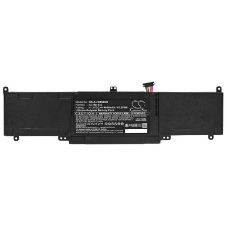 Black Battery For Asus Q302l, Q302la, Q302lg 11.3v, 4400mah - 49.72wh Notebook, Laptop Cameron Sino Technology Limited   