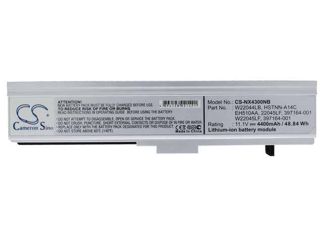 Black Battery For Compaq Presario B1800, Presario B1801tu, Presario B1802tu 11.1v, 4400mah - 48.84wh Notebook, Laptop Cameron Sino Technology Limited   