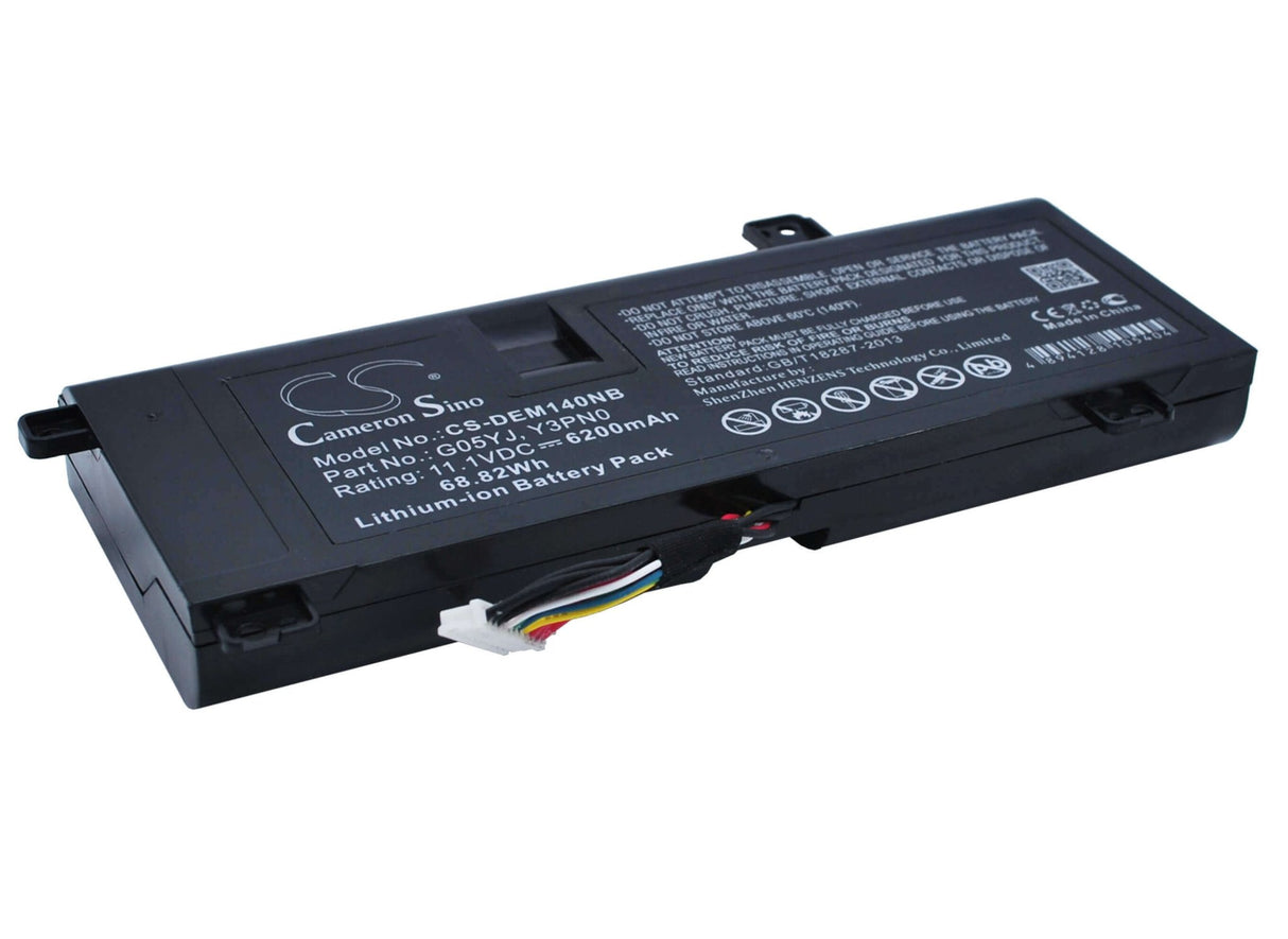 Notebook Battery For Dell Alienware M14x R3, Alienware M14x R4, Alienware P39g 11.1v, 6200mah - 68.82wh Notebook, Laptop Cameron Sino Technology Limited