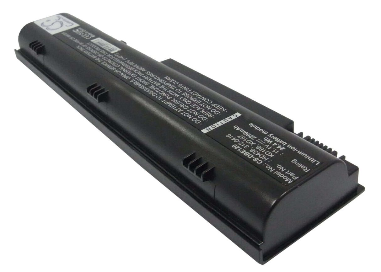 Black Battery For Dell Inspiron 1300, Inspiron B120, Inspiron B130 11.1v, 2200mah - 24.42wh Notebook, Laptop Cameron Sino Technology Limited (Suspended)   