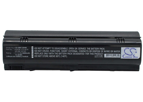 Notebook Battery For Dell Inspiron 1300, Inspiron B120, Inspiron B130 11.1v, 6600mah - 73.26wh Notebook, Laptop Cameron Sino Technology Limited